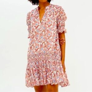 Tuckernuck Oliphant Lucia Smocked Drop Waist Dress Women's size XS
